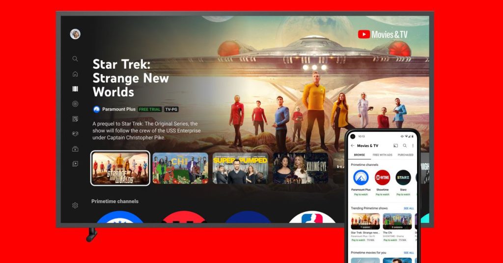 Primetime YouTube Channels bring streaming TV and movies to the YouTube app