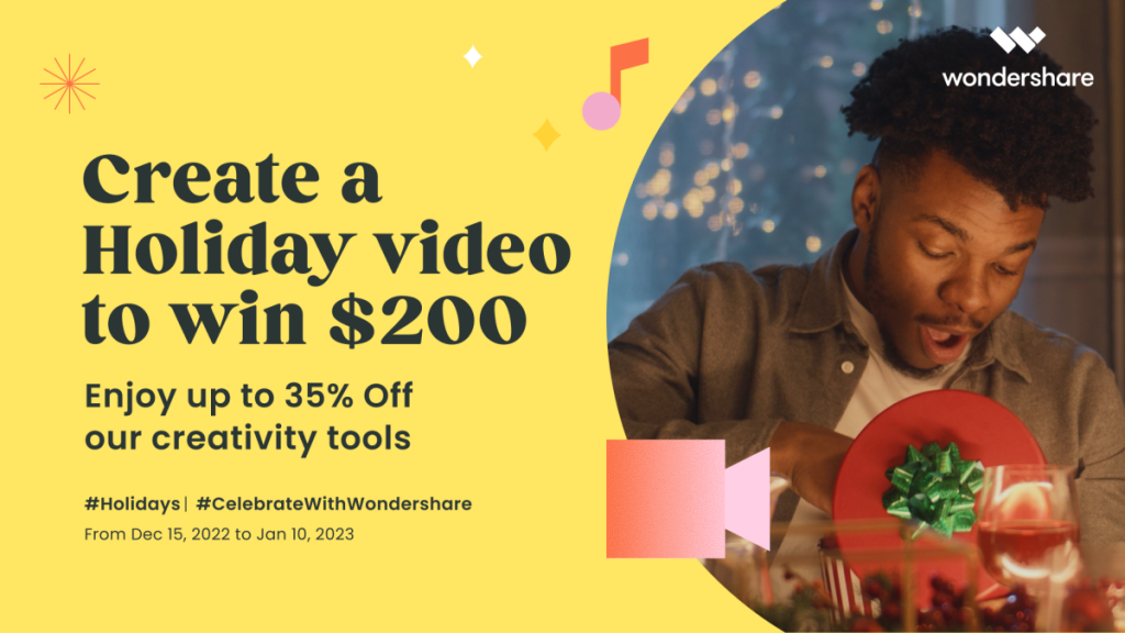 Use the new Wondershare campaign to get creative this Christmas