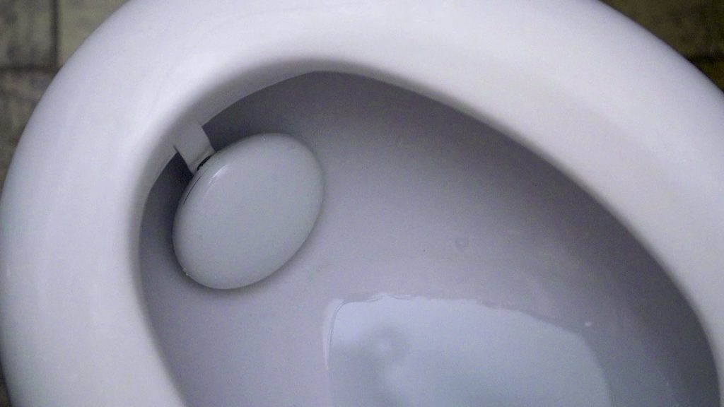 Initial look at the urine analyser in the toilet bowl