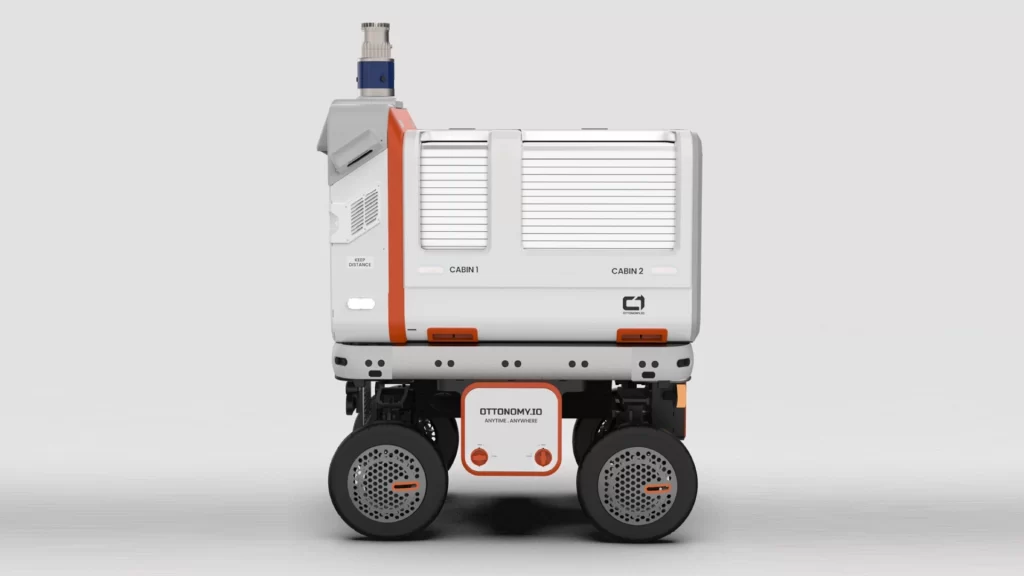 Ottonomy’s latest delivery robot can deliver packages automatically without the assistance of a human