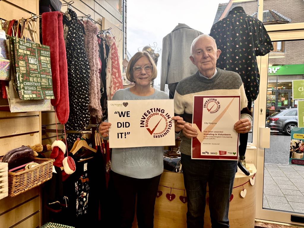 City Hospice in Cardiff Earns Prestigious Investing in Volunteers Award City Hospice