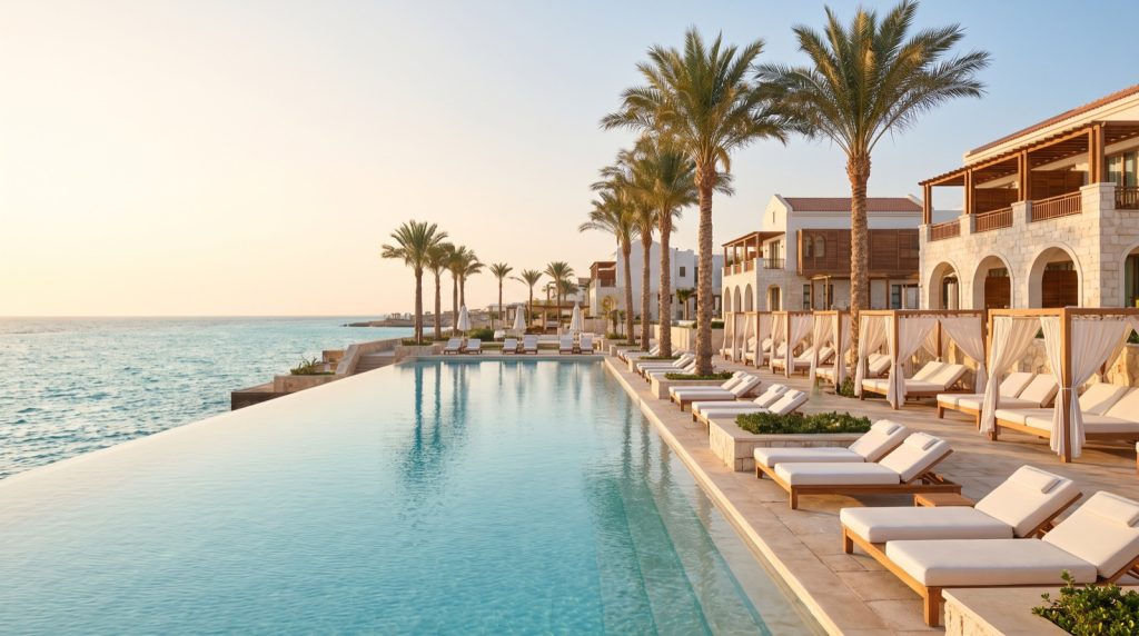 Rixos Aqua Park Rides to Africa’s Main Water Park Crown as Egypt Portfolio Lands Seven Journey Awards Luxury Rixos beach resort and infinity pool on Egypt’s Red Sea coast